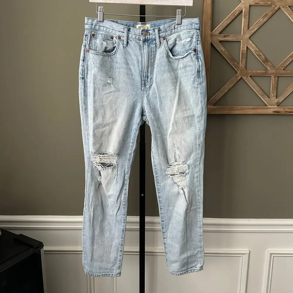 Madewell The Perfect Vintage Jean in Calabria Wash: Ripped Edition - 29